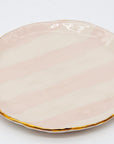 Pink and white Petit dish with gilding