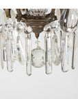 Circa 1900 crystal eight light chandelier