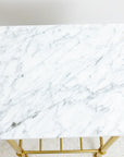 Brass and Marble Side Tables