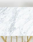 Brass and Marble Side Tables