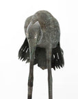 Early 19th Century Antique Bronze Crane Ornament