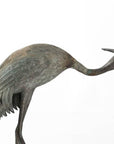 Early 19th Century Antique Bronze Crane Ornament