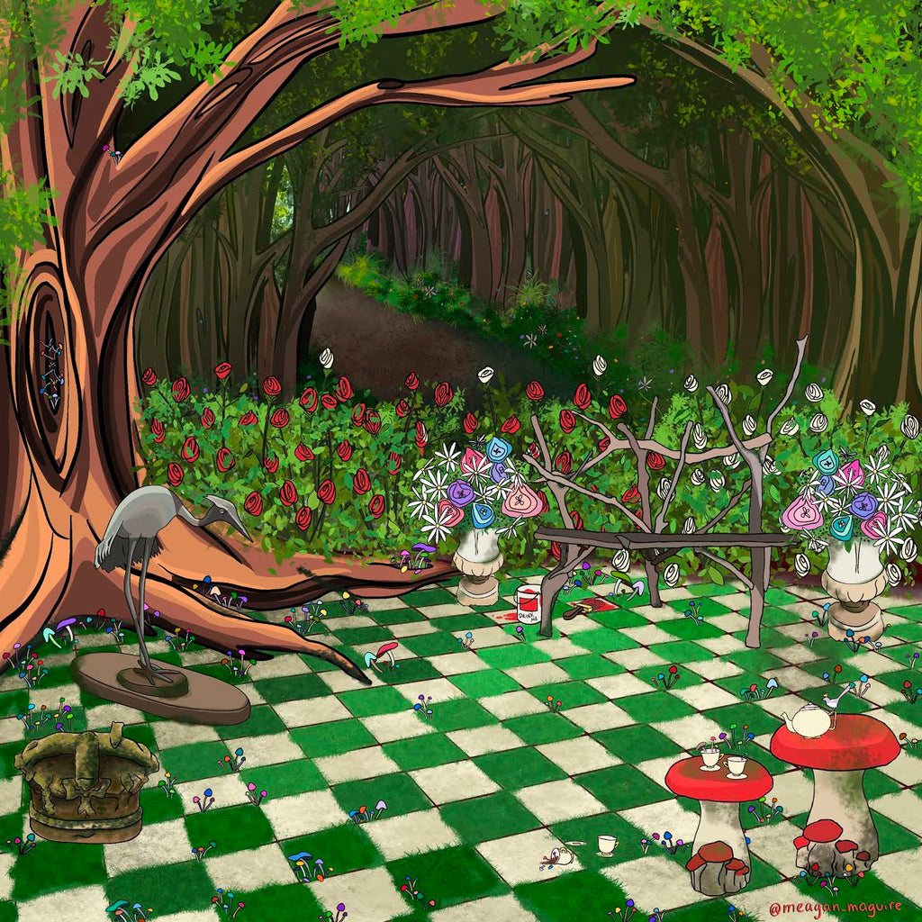 Alice in Wonderland Inspires June Vignettte