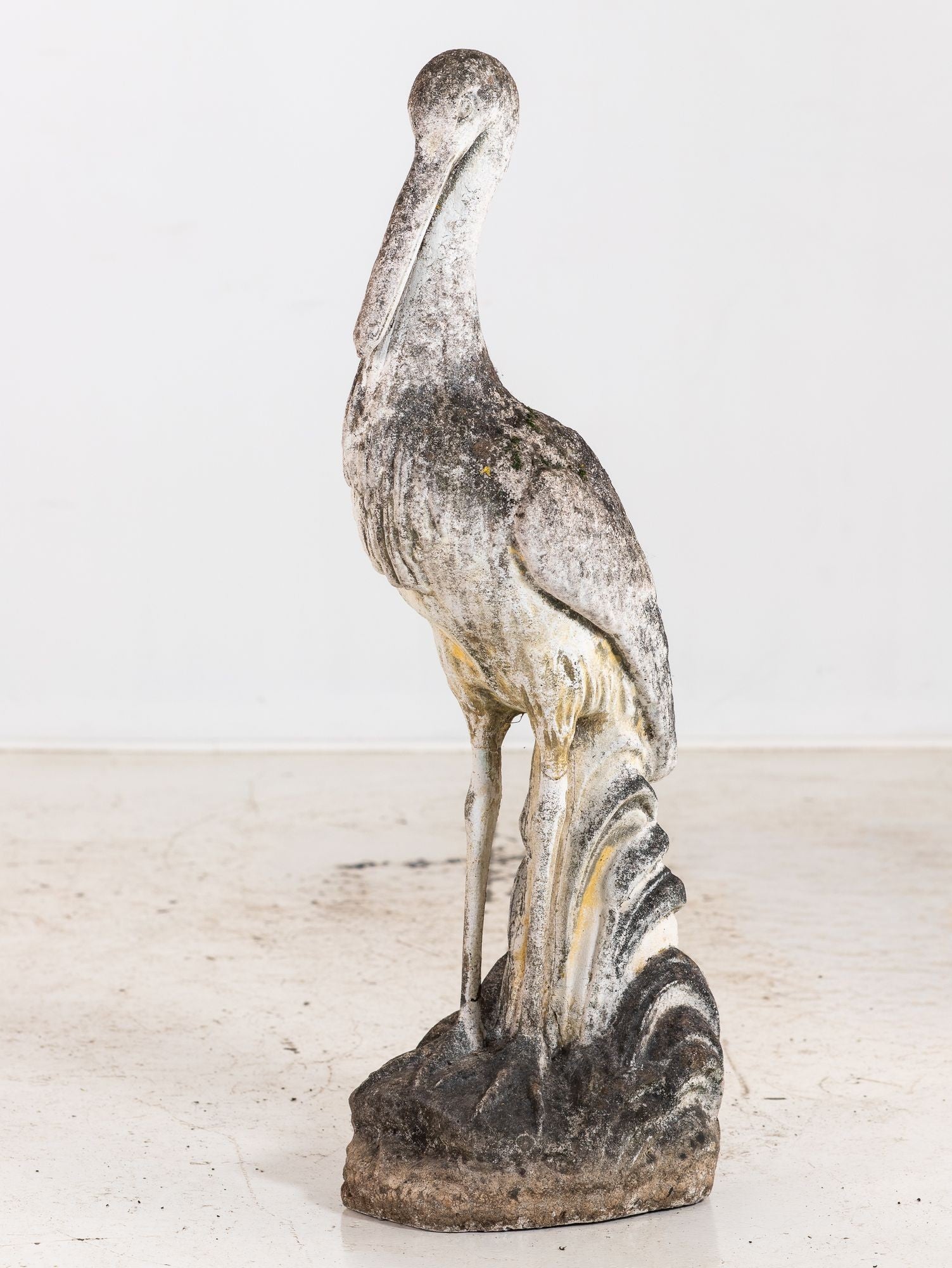 Reconstituted Heron or Crane Sculpture, French 1950s–60s