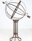 English Mid-20th Century Iron Armillary Sphere on Stand