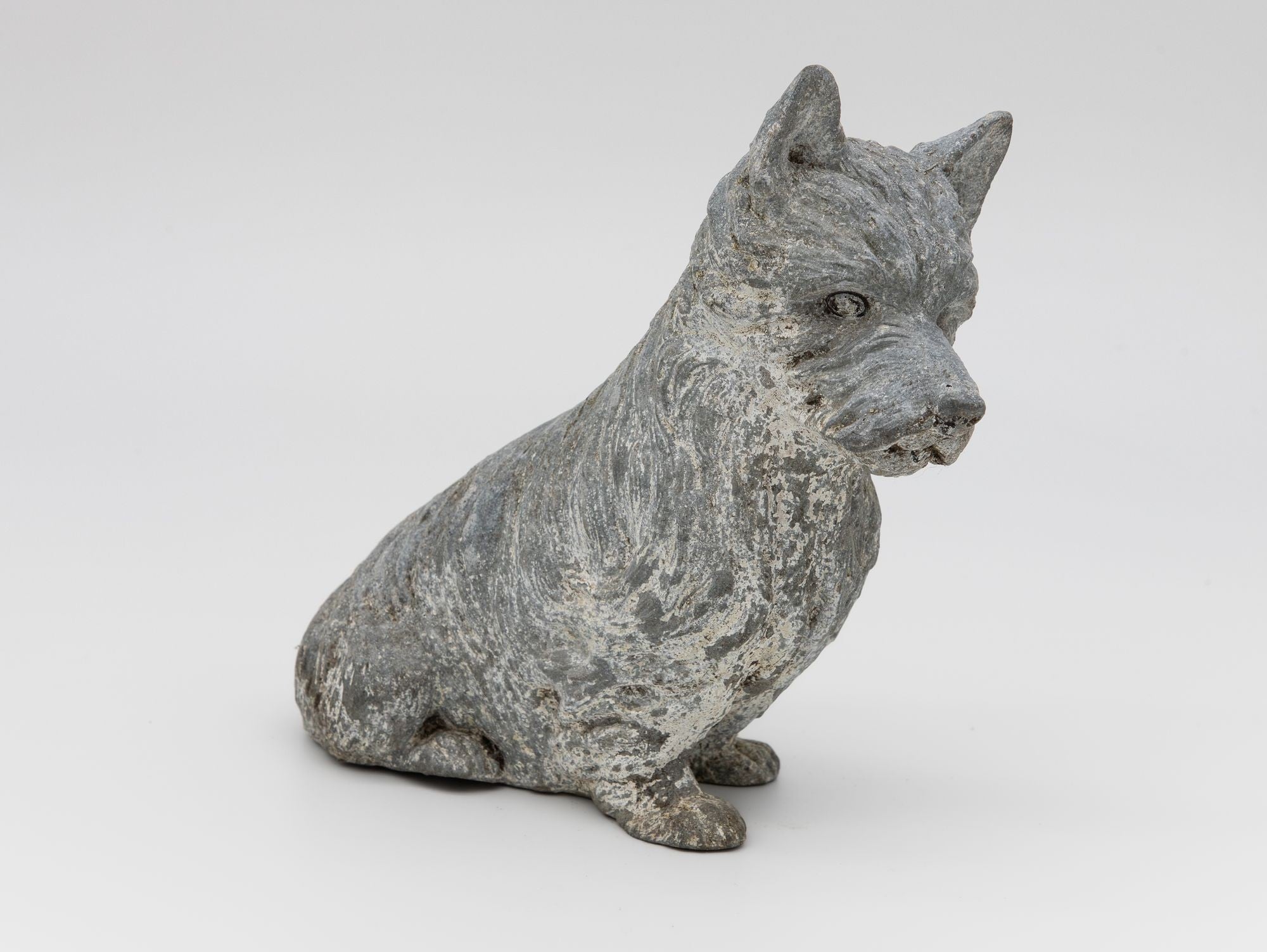 Scottish Terrier Cast Iron or Spelter Figurine, UK Early 20th C.