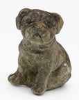 Vintage English Bulldog or Pug Dog Stone Garden Statue, English mid 20th C.