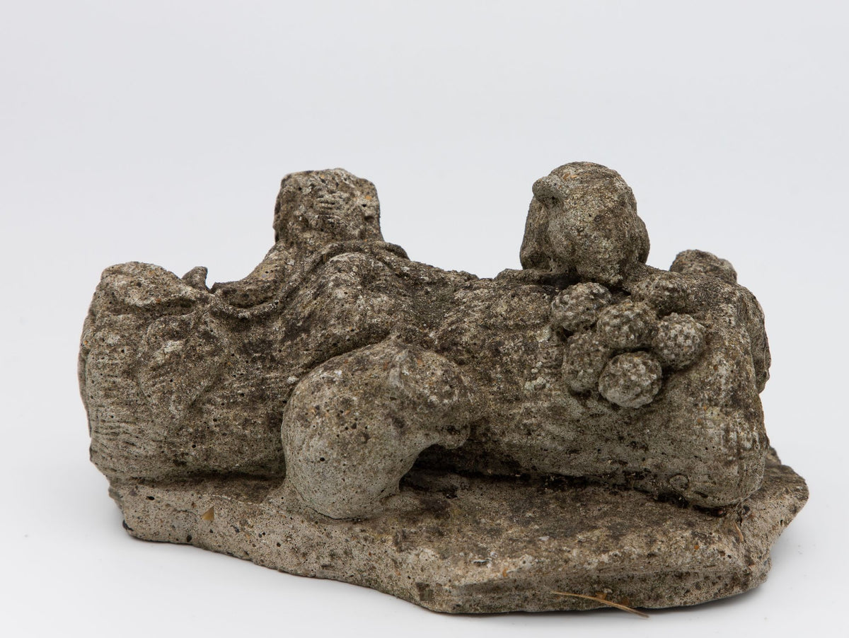 Reconstituted Stone Family of Mice Garden Ornament, England 20th C.