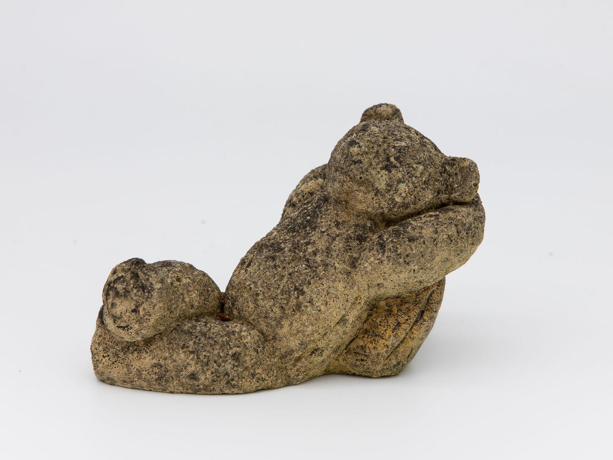 Reconstituted Stone Teddy Bear Garden Ornament, England 20th Century