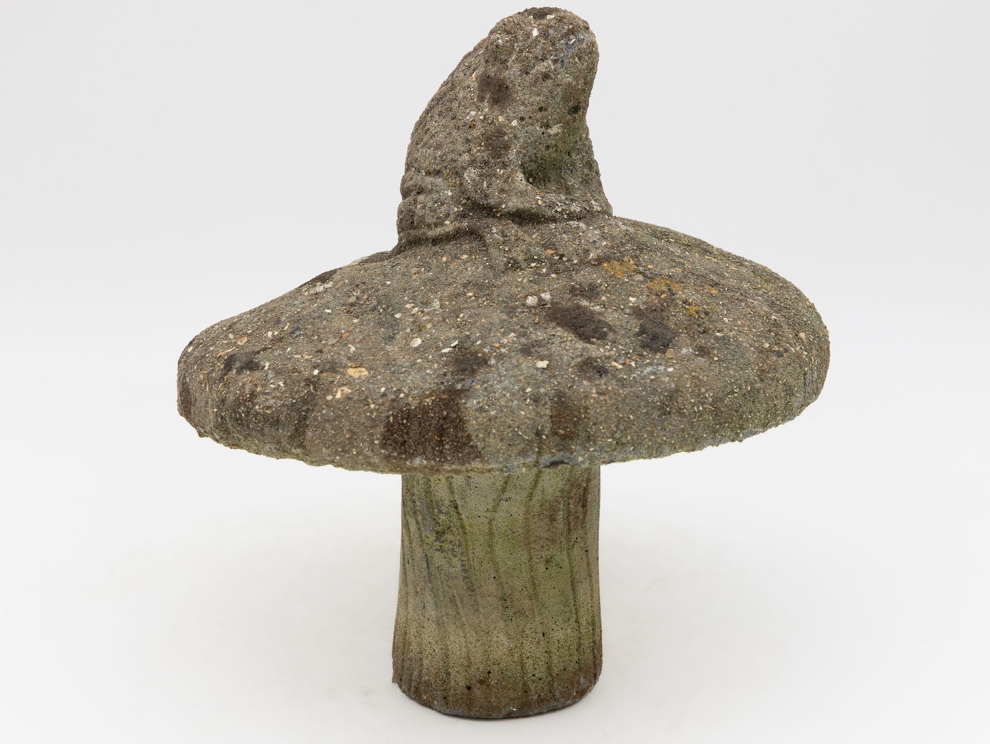 Composite Stone Toadstool Garden Ornament, English Mid 20th C.