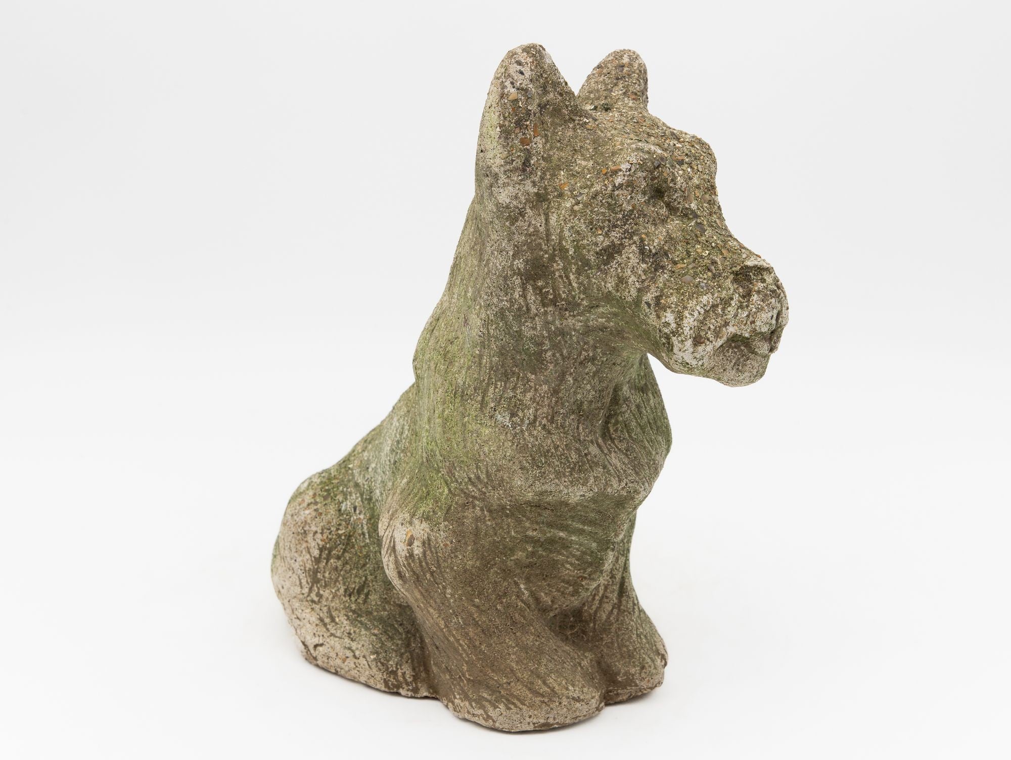 Composite Stone Scottie or Westie Dog, English Mid 20th C.