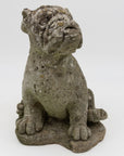 Composite Stone Bull Dog Garden Ornaments, England 1970s