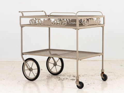Vintage Molla Style Metal Outdoor Bar Cart