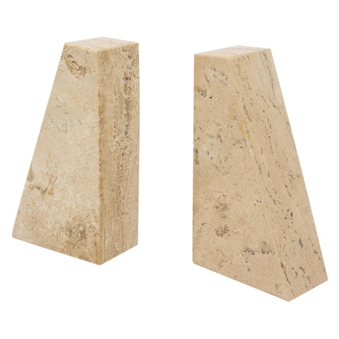 Travertine Book Ends