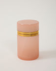 Antique French Pink Cylindrical Opaline Box, Early 20th C.