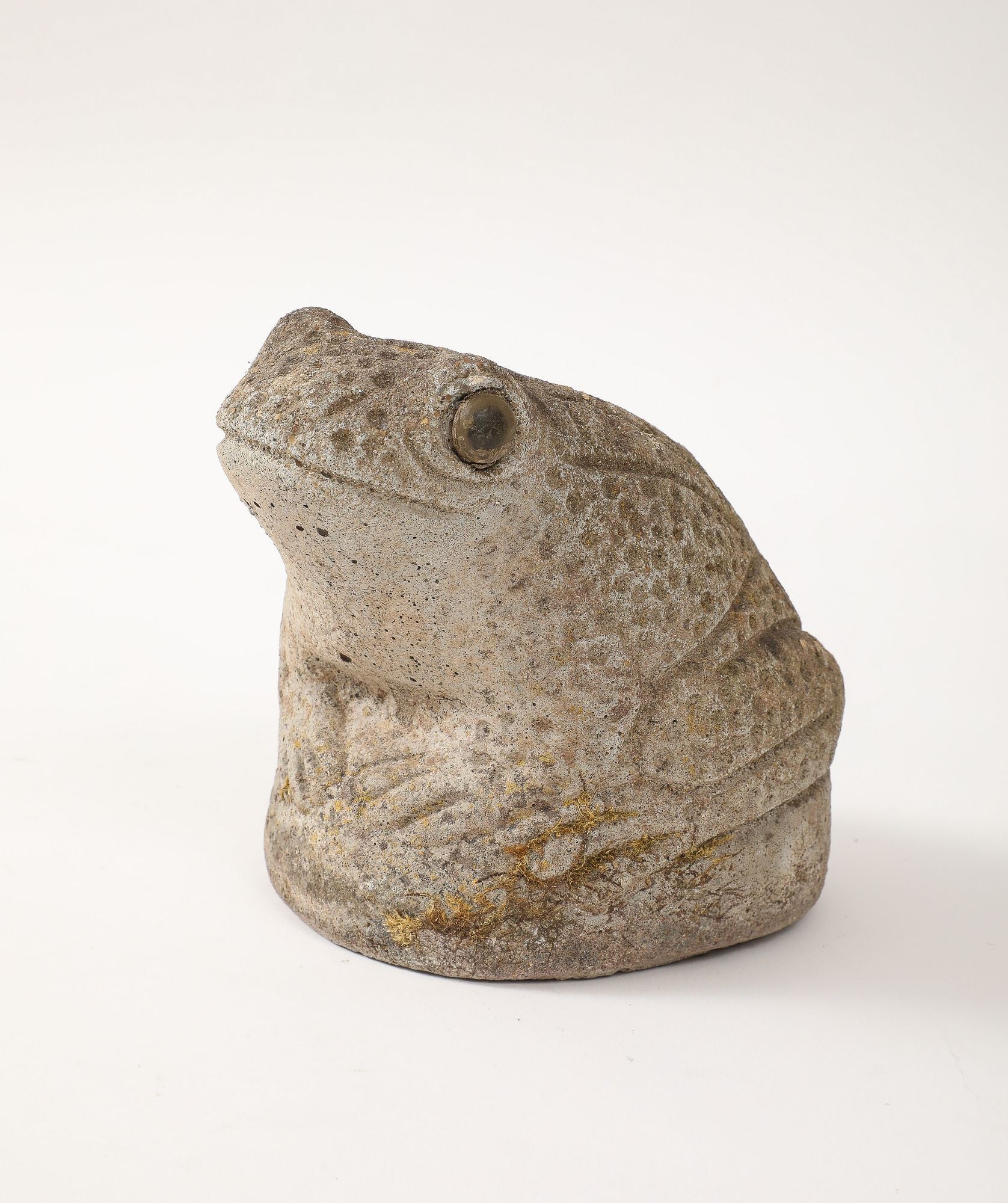 Reconstituted Stone Frog Garden Ornament, England 1960s