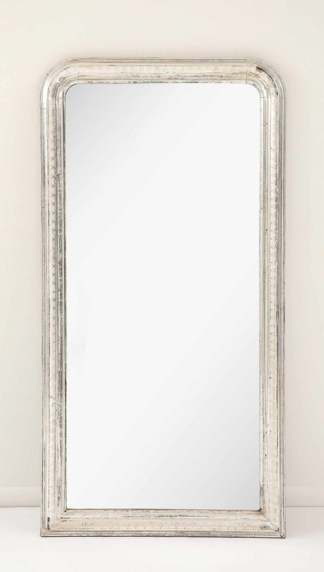 French Silver Gilt Louis Philippe Mirror, Late 19th C.
