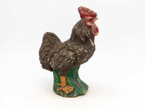 Polychrome Stone French Country Rooster, Mid 20th Century
