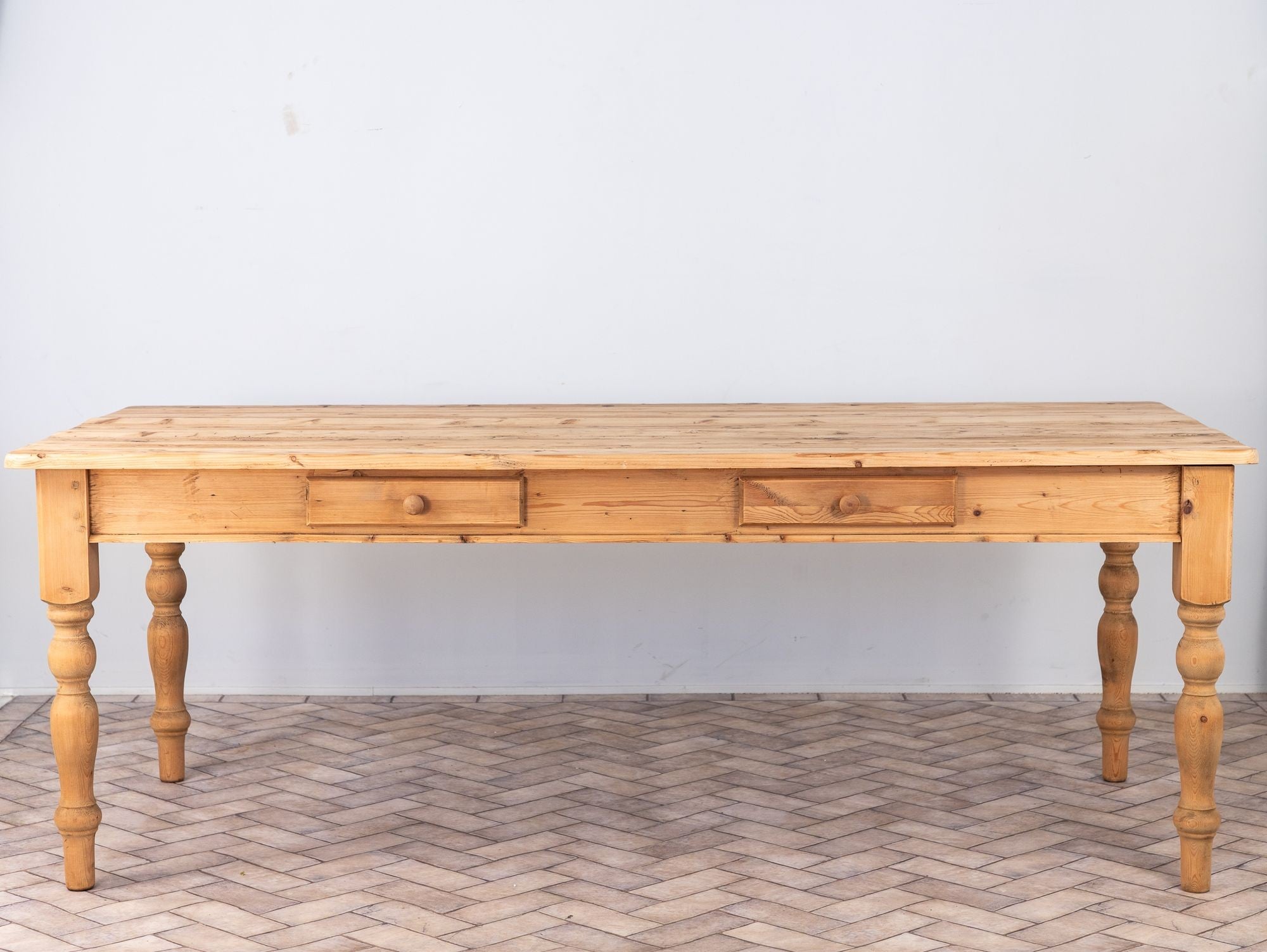 Vintage Pine Farmhouse Table, USA 1960s