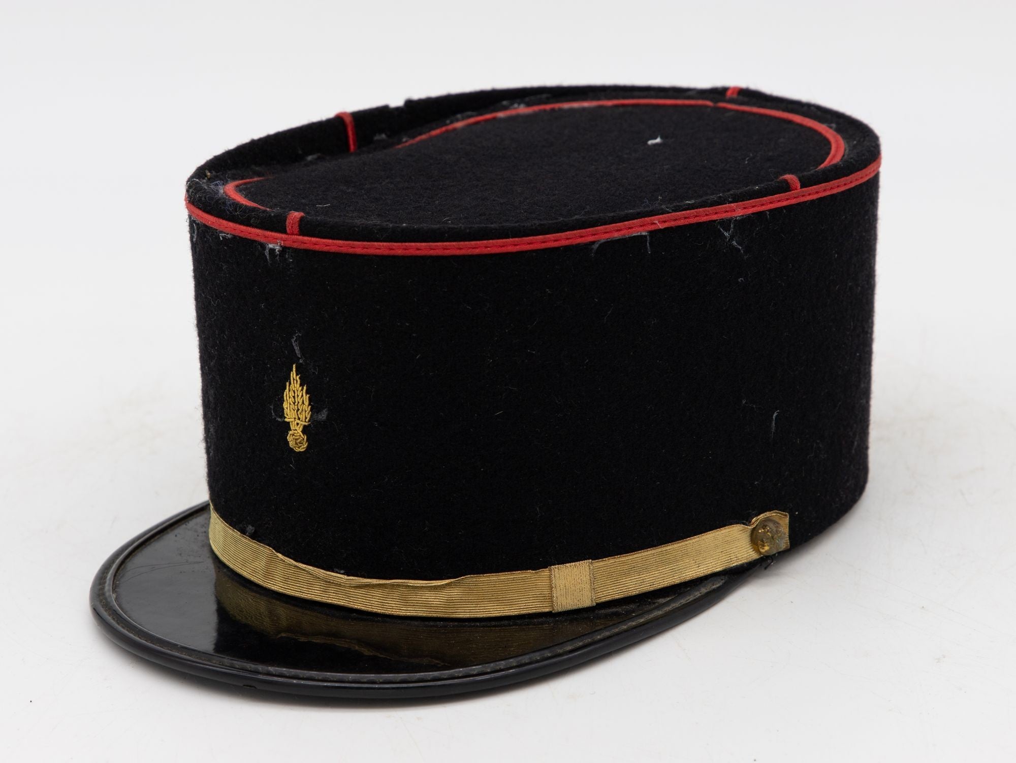 Vintage French Military Academy Officers Hat, Mid Century