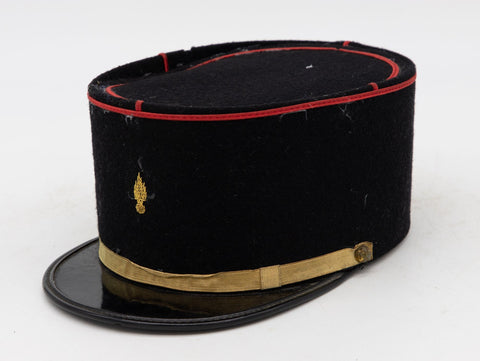 Vintage French Military Academy Officers Hat, Mid Century