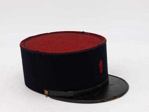 Vintage French Military Academy Officers Hat, Mid Century