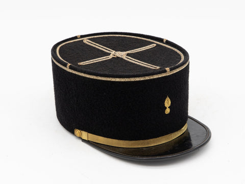 Vintage French Military Academy Officers Hat, Mid Century