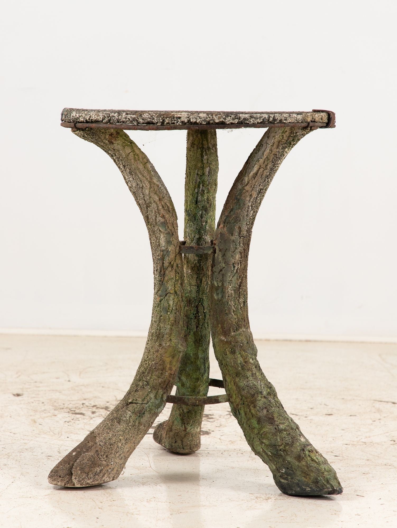 Faux Bois Reconstituted Stone Table, Scotland Early 20th C.