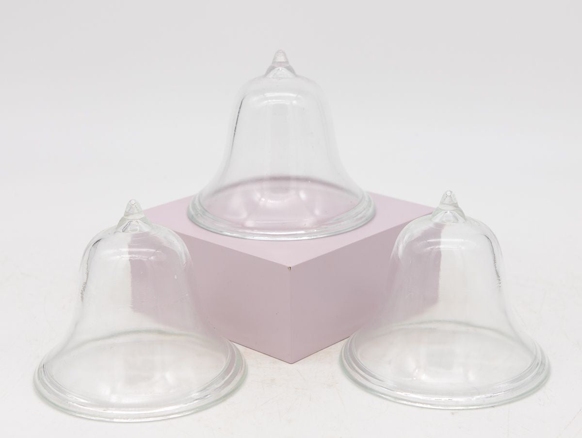 Set of 3 Glass Garden Cloches, English Mid 20th c.