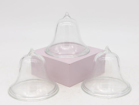 Set of 3 Glass Garden Cloches, English Mid 20th c.