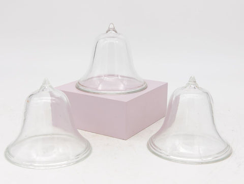 Set of 3 Glass Garden Cloches, English Mid 20th c.