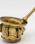 Antique Vintage Brass Mortar and Pestle