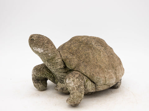 Vintage Reconstituted Stone Tortoise or Turtle Garden Ornament