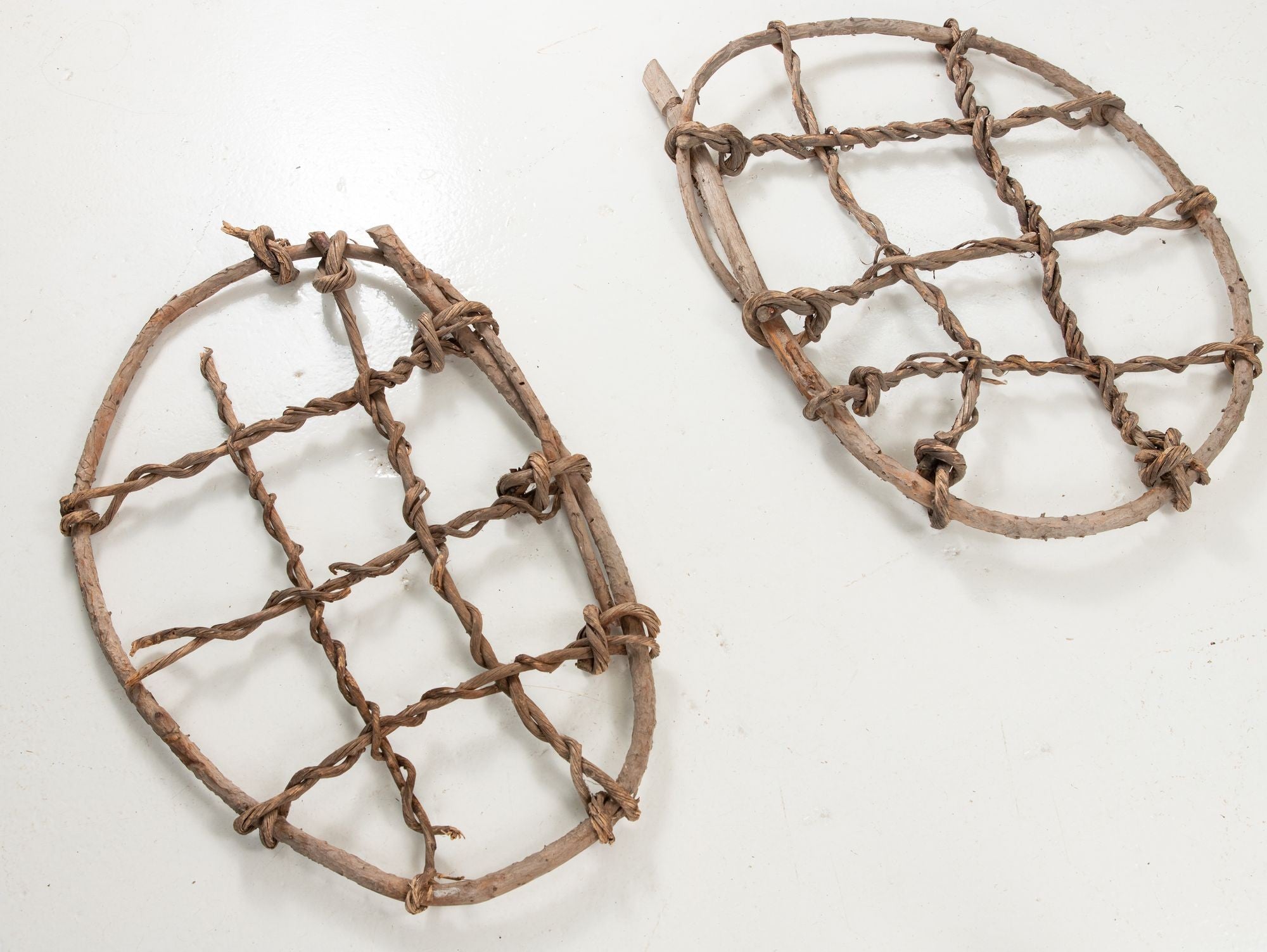 Pair of Vintage Swedish Snow Shoes, early 20th Century