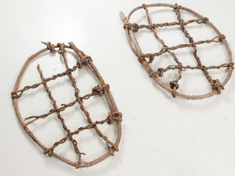 Pair of Vintage Swedish Snow Shoes, early 20th Century