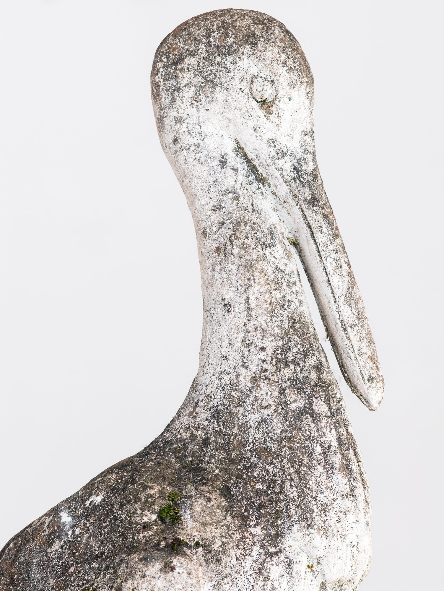 Reconstituted Heron or Crane Sculpture, French 1950s–60s