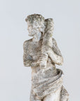 Weathered Stone Hercules Garden Statue, France Mid 20th C.