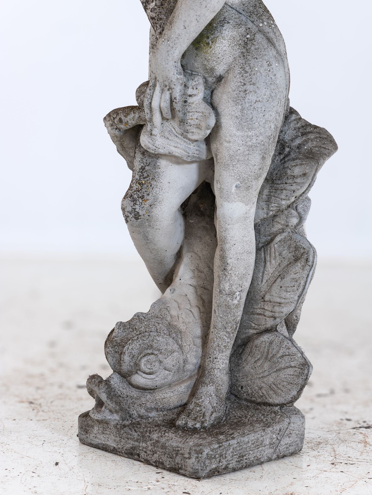 Limestone Garden Figure of Standing Neptune or Poseidon, Denmark circa 1930–50