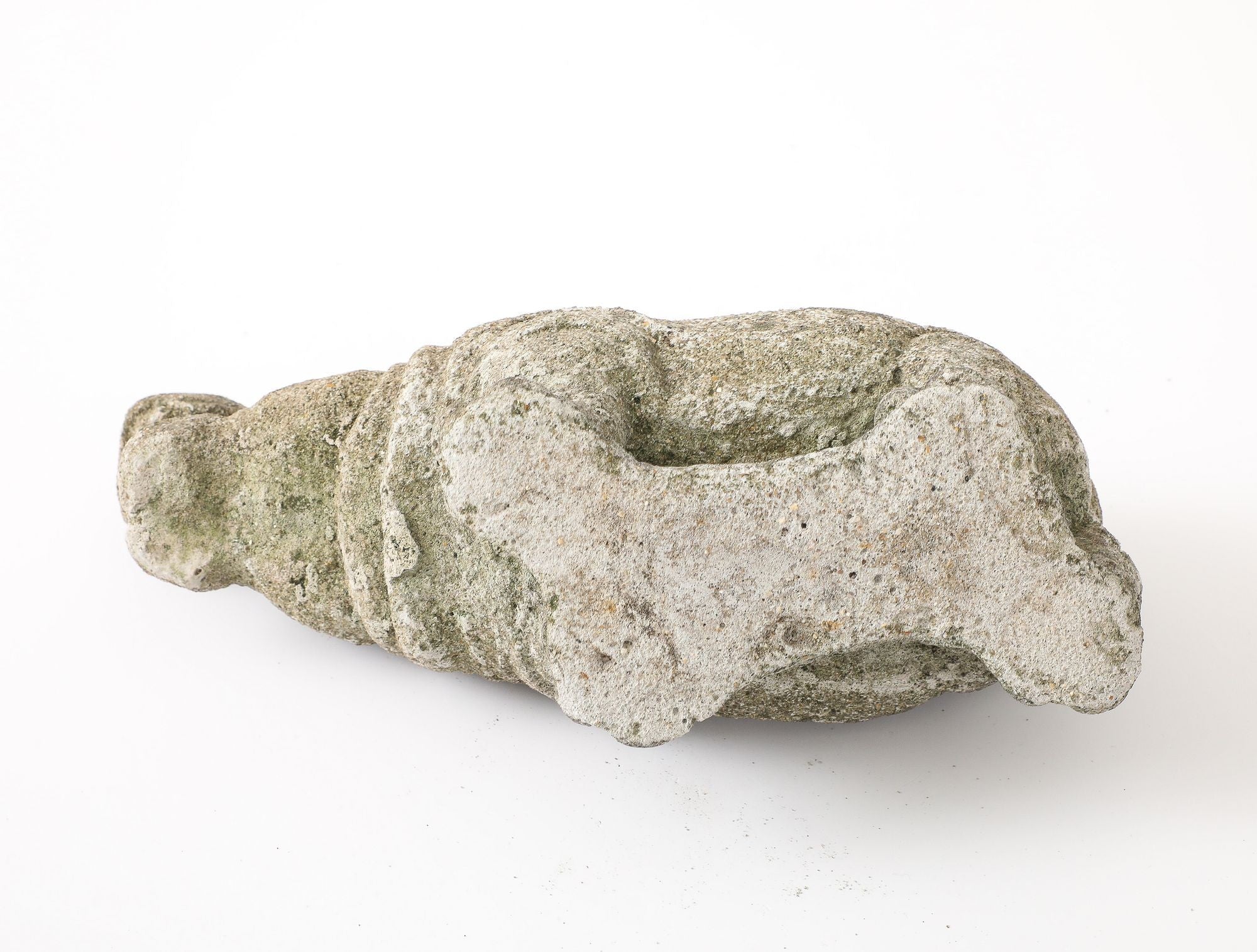 Composite Stone Hippopotamus Garden Ornament, English 20th Century