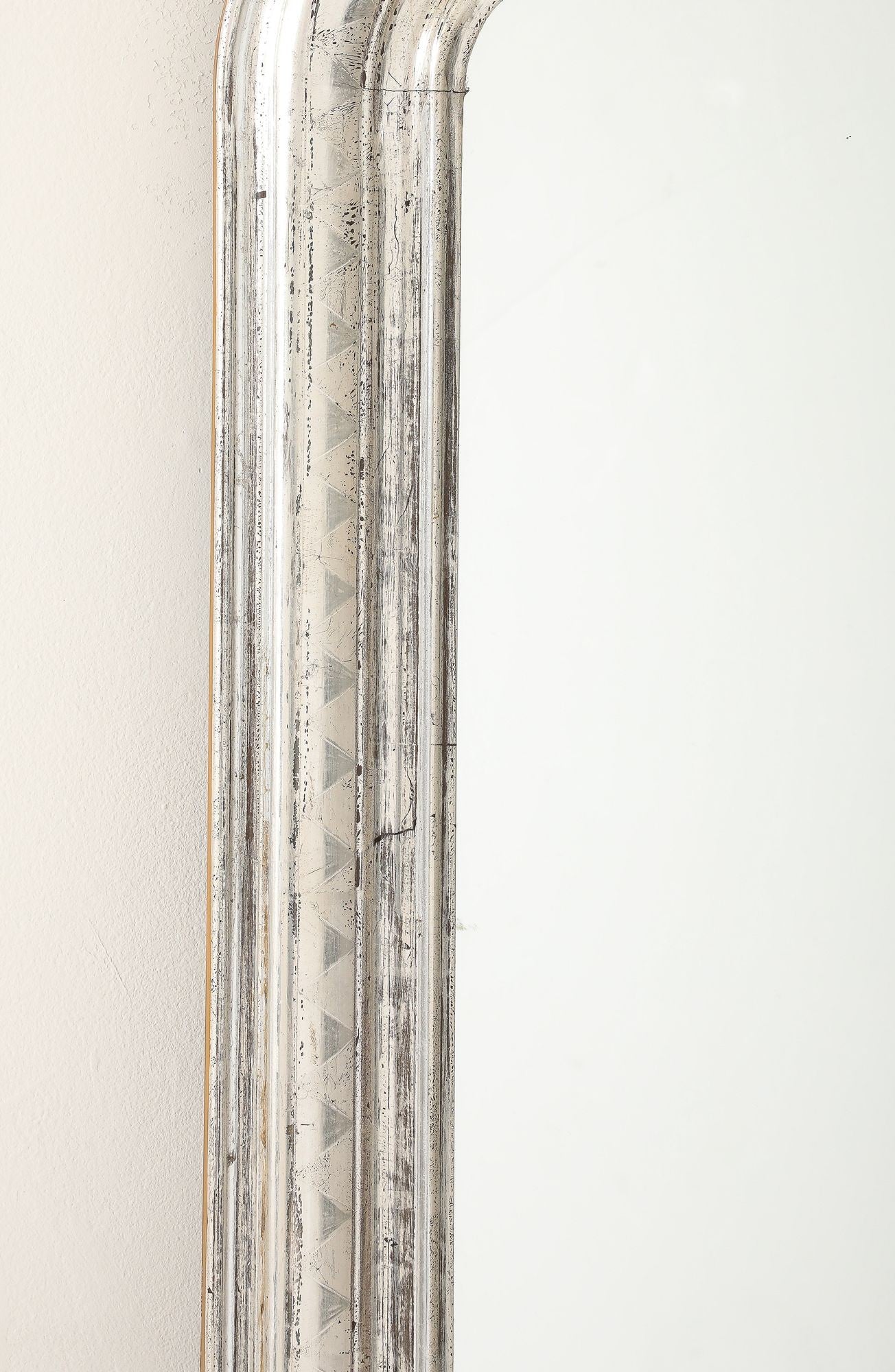 French Silver Gilt Louis Philippe Mirror, Late 19th C.