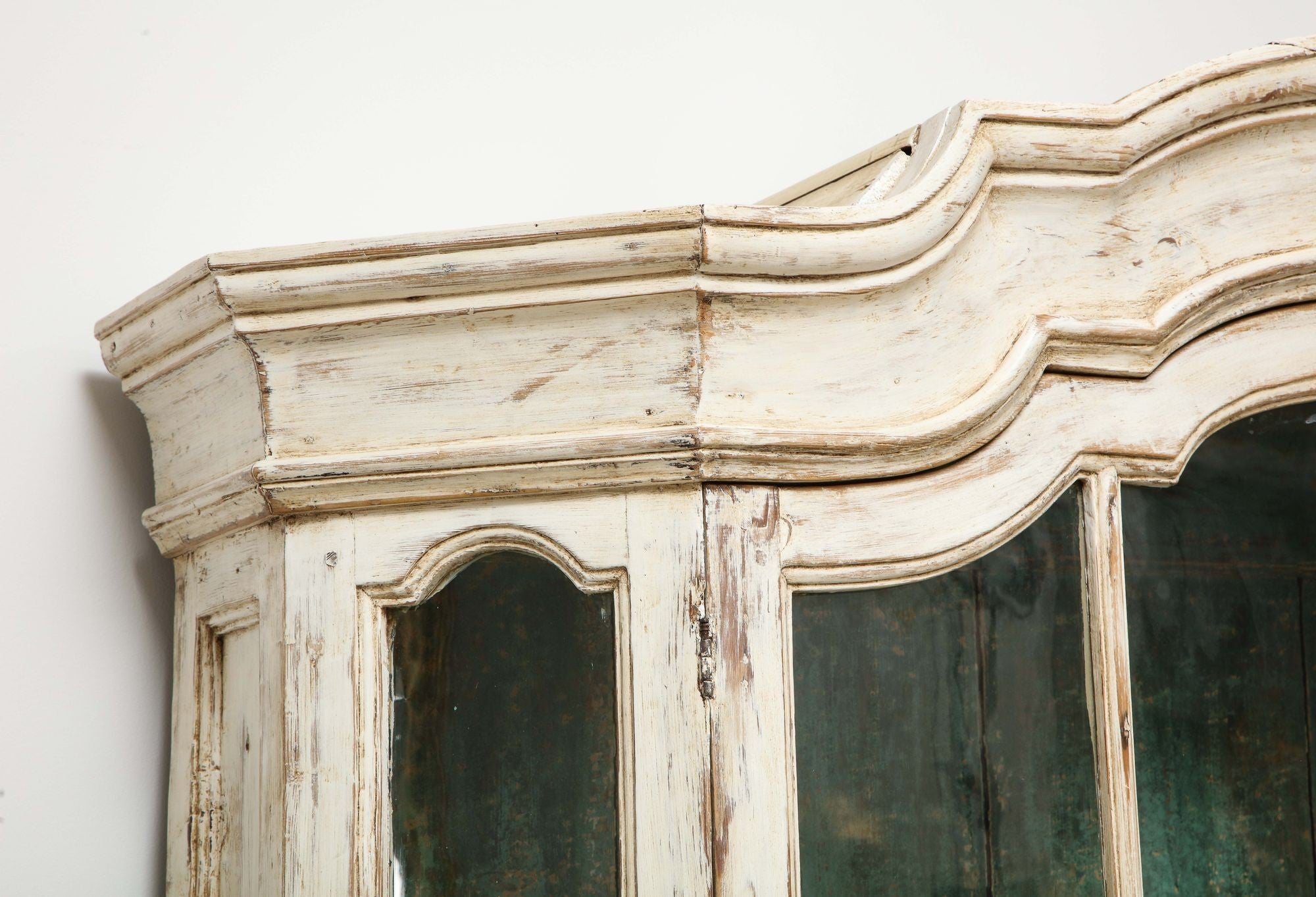 Early 19th century Swedish Vitrine White Painted Pine