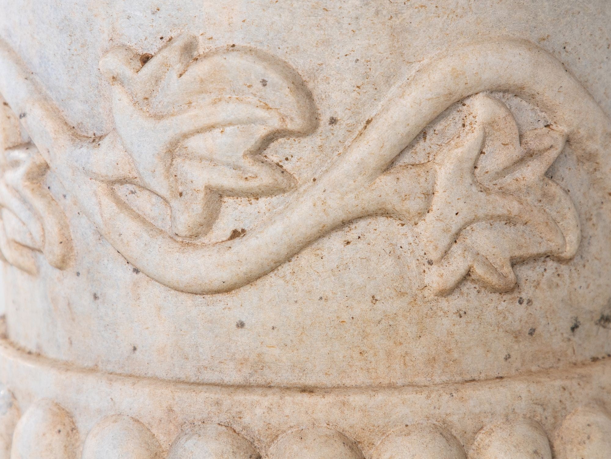 Carved Neoclassical Marble Urn, Italy Early 20th C.