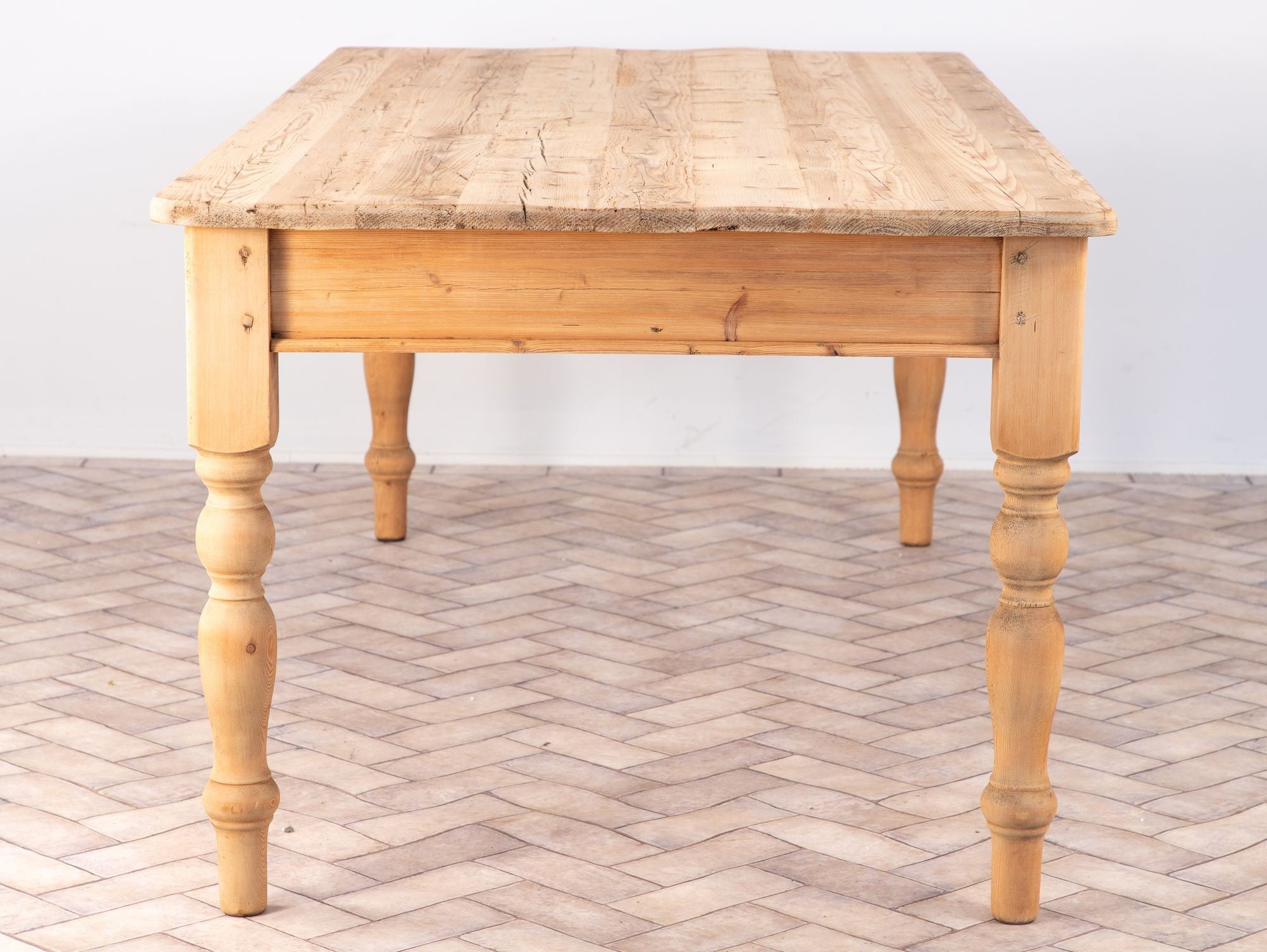 Vintage Pine Farmhouse Table, USA 1960s