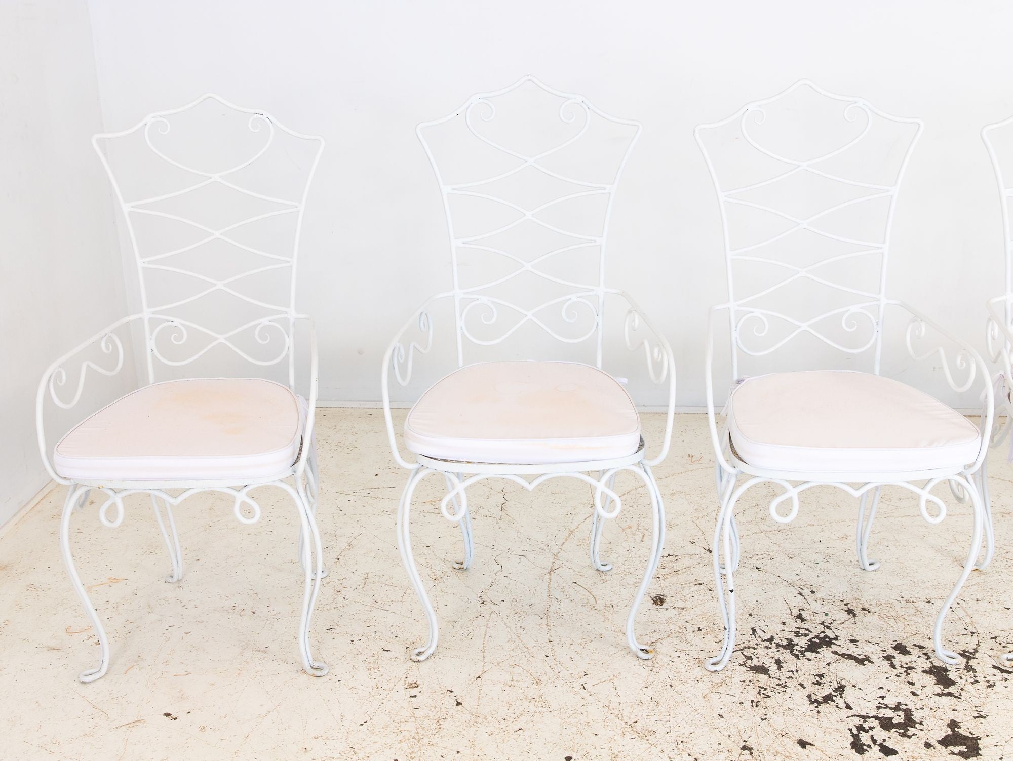 Rene Drouet French Bistro Chairs, Mid 20th Century, Pair