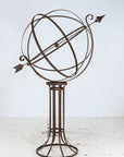 English Mid-20th Century Iron Armillary Sphere on Stand