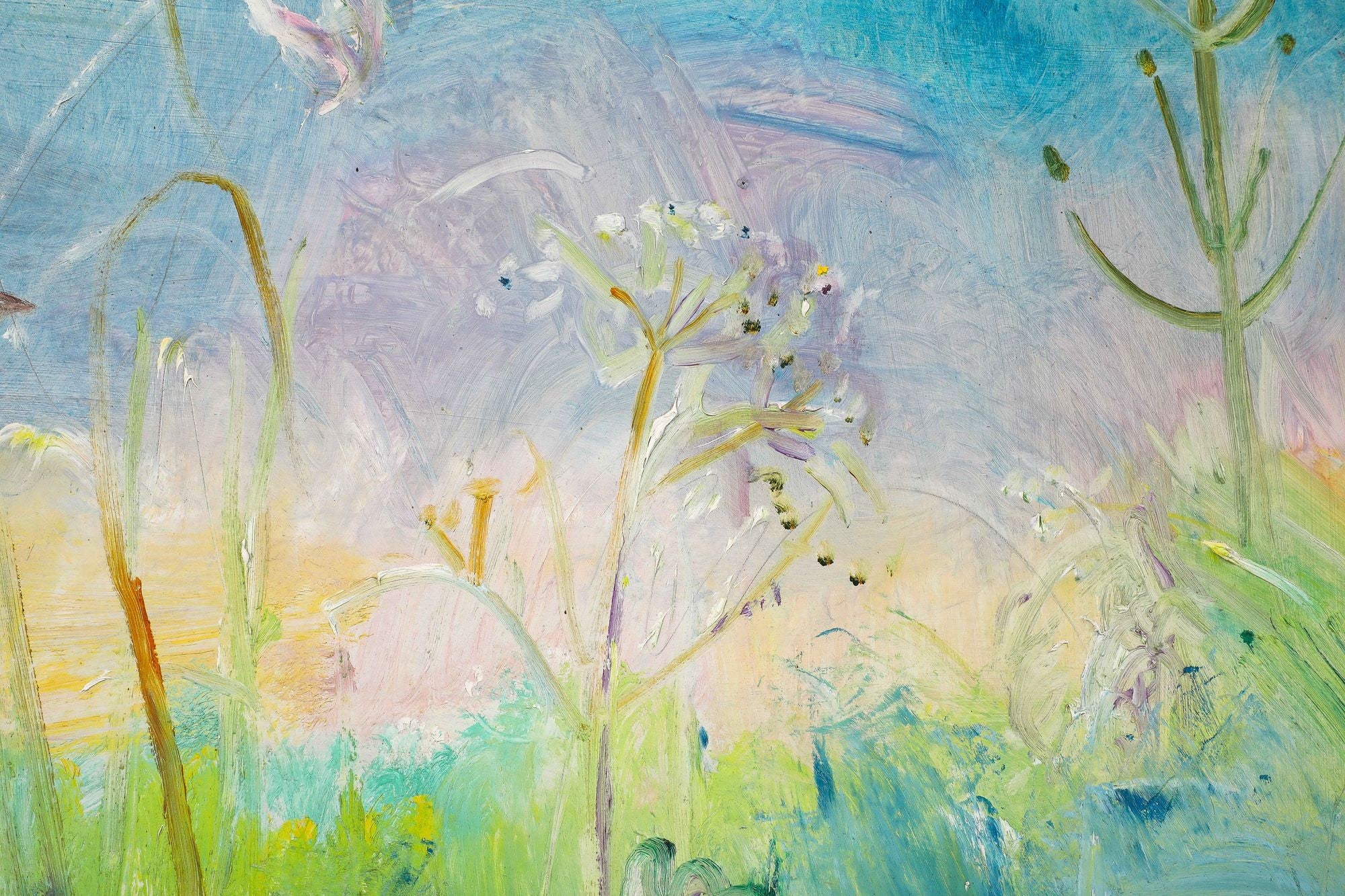 Large Contemporary Impressionist Oil on Canvas, Sven Berlin
