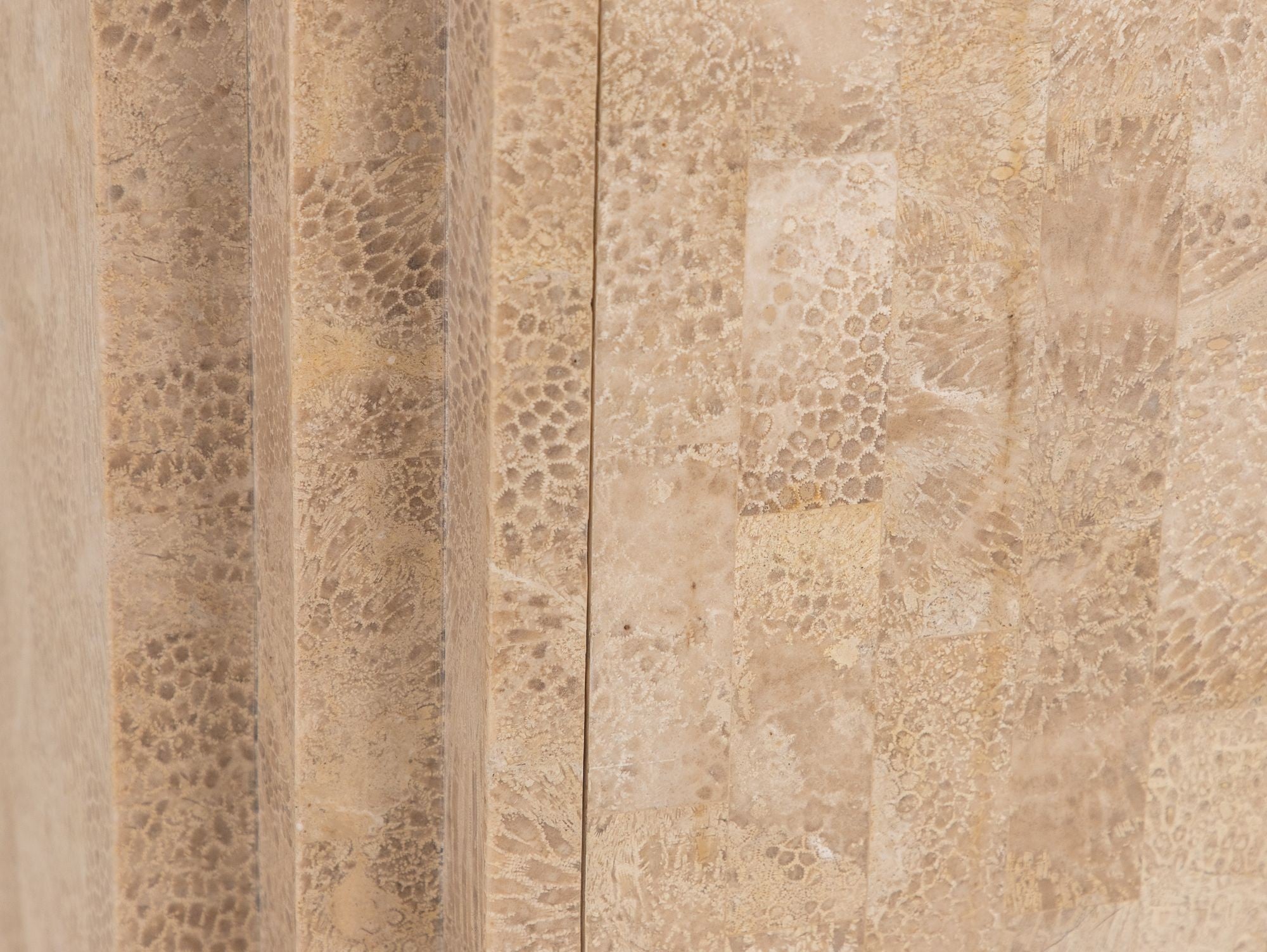 Tessalated Travertine Cabinet, Late 20th C