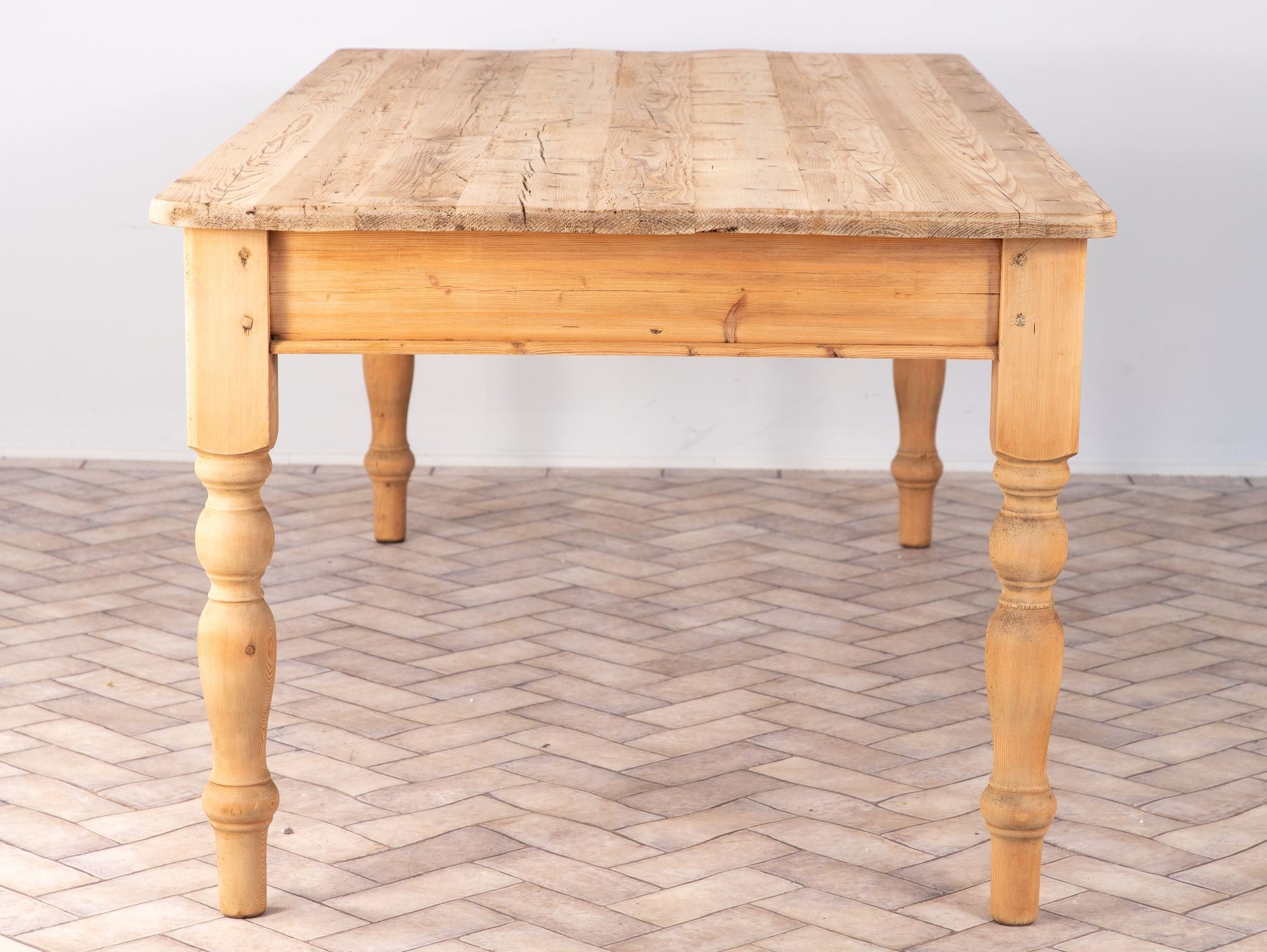 Vintage Pine Farmhouse Table, USA 1960s