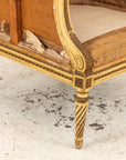 French Louis XV Style Carved Balloon Porters Chair, 19th Century