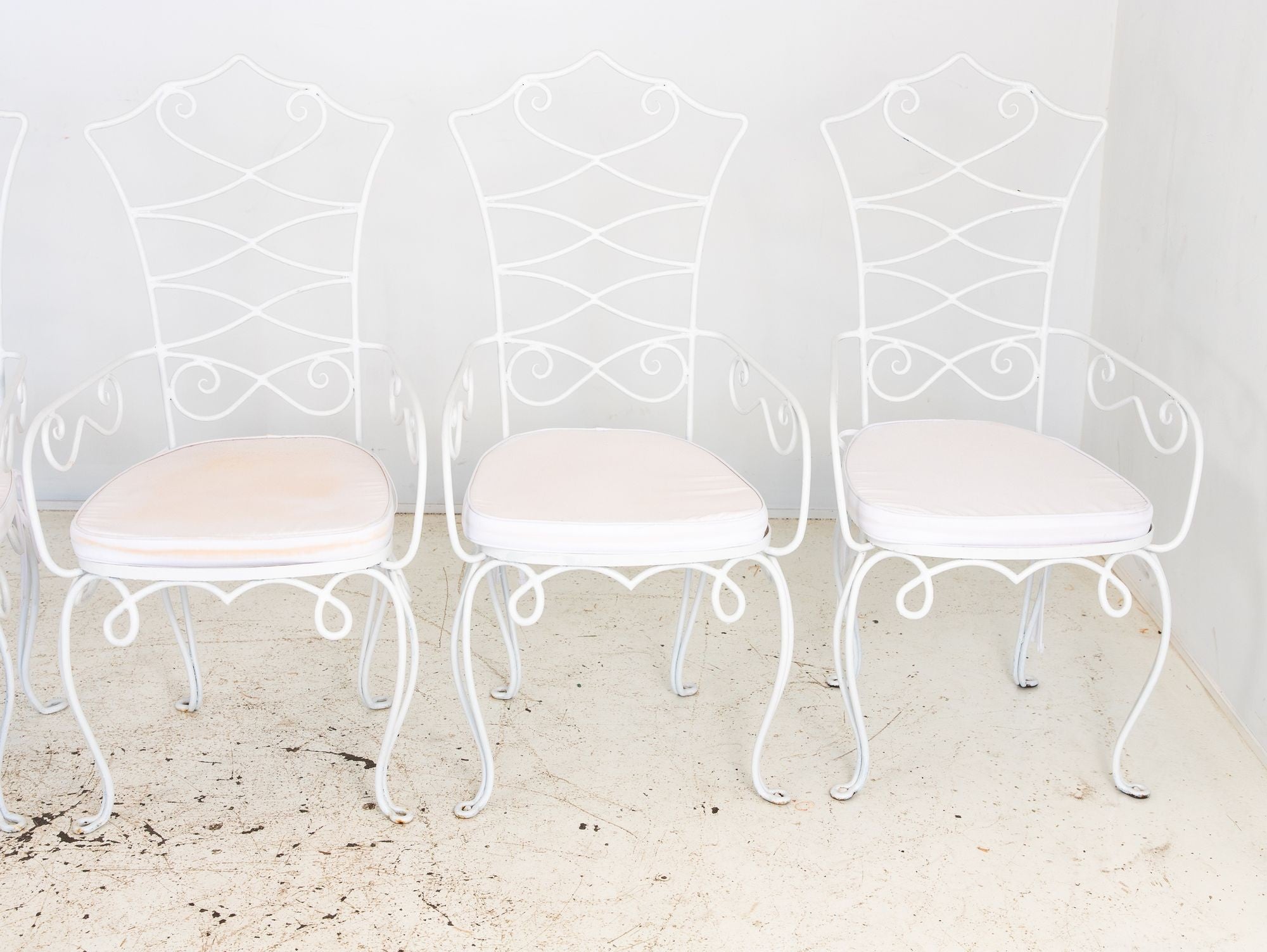 Rene Drouet French Bistro Chairs, Mid 20th Century, Pair